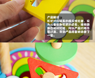 【積木拆裝串珠拼圖配對玩具數(shù)字屋形狀認知配對幾何形狀套柱】價格,廠家,圖片,教具、早教機,64條-